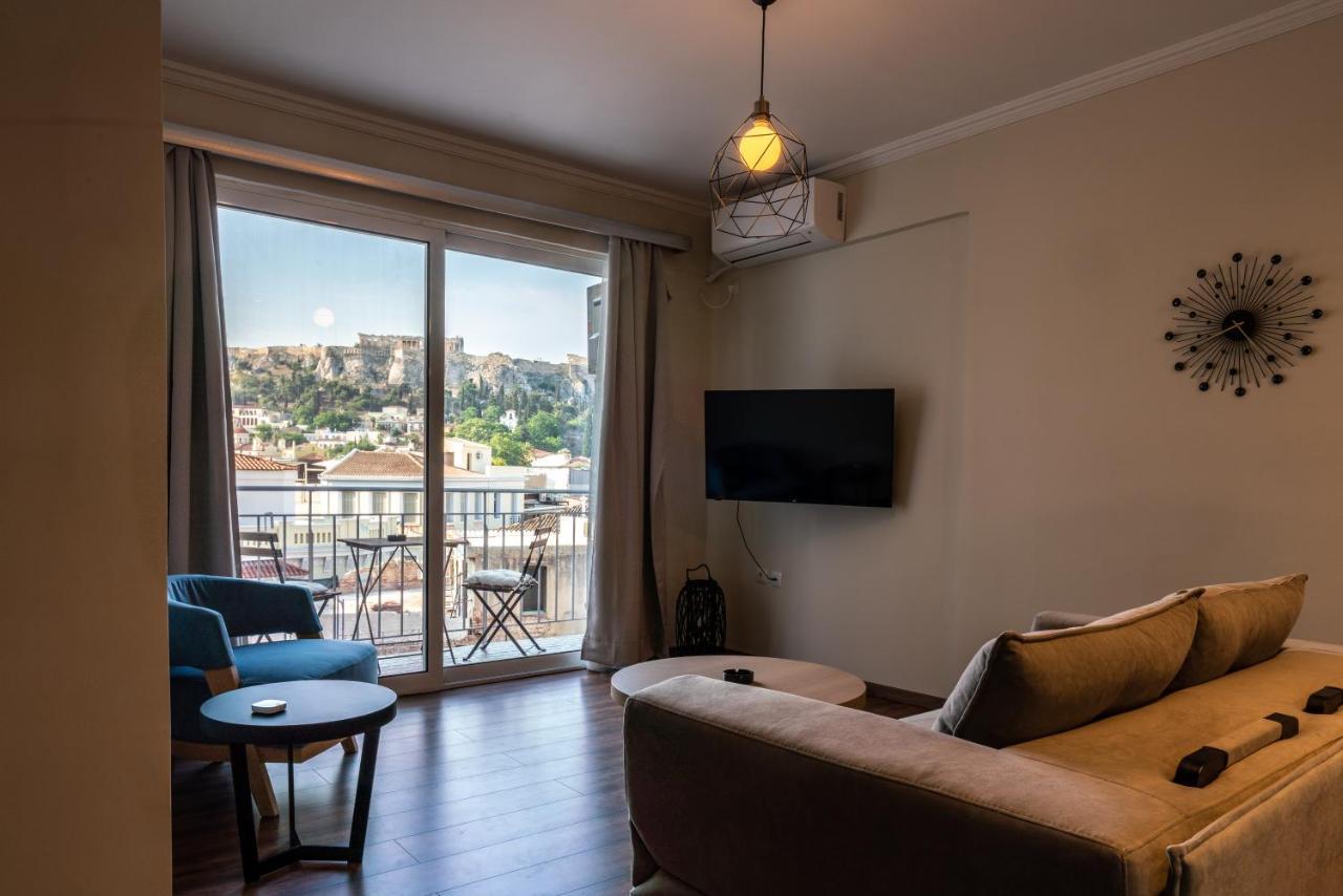 Luxury Apartment Overlooking The Citadel Of Tsakas Athen Exterior foto